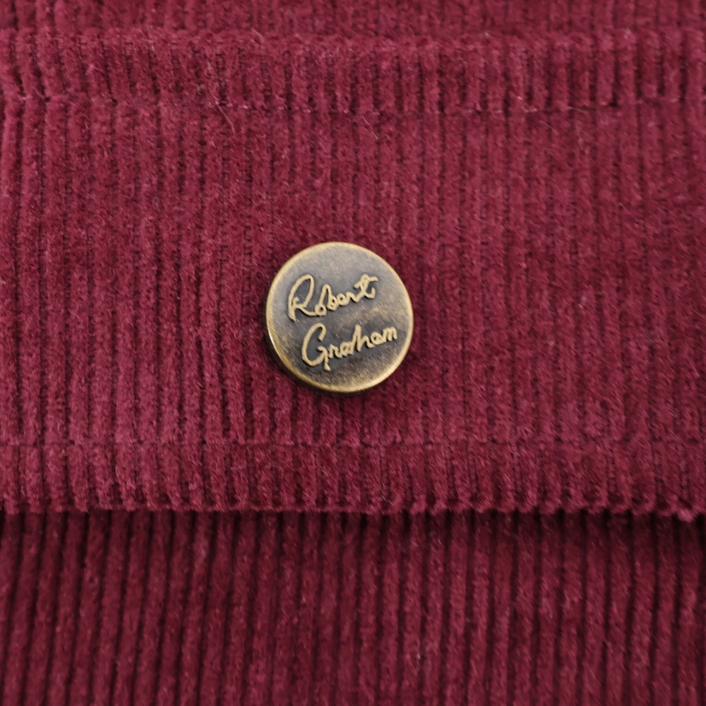 NEW Robert Graham Mens Burgundy Corduroy Quilted Lined Jacket Medium MSRP $298 - Picture 7 of 9